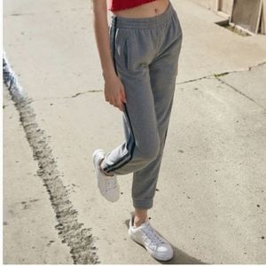 Brandy Melville J Galt grey stripe sweatpants